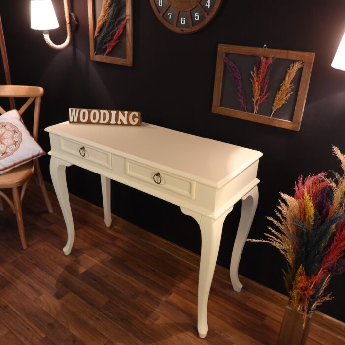 Wooding 110 Cm Çekmeceli Masif Krem Dresuar