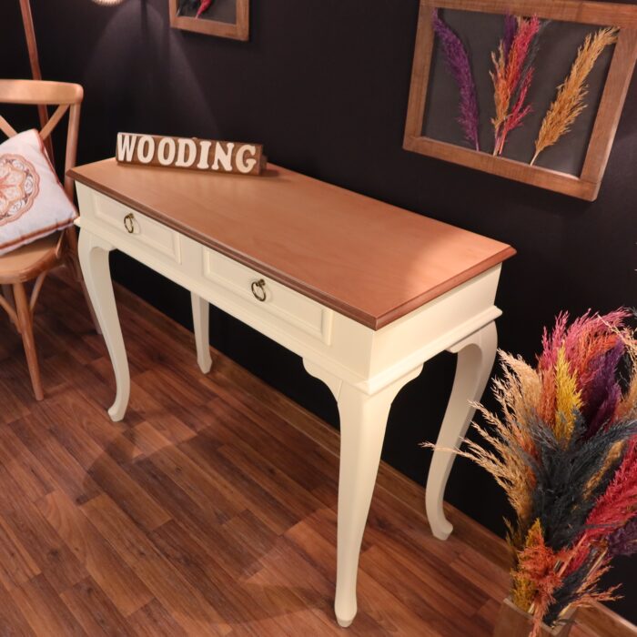 Wooding 110 Cm Çekmeceli Masif Krem Naturel Dresuar