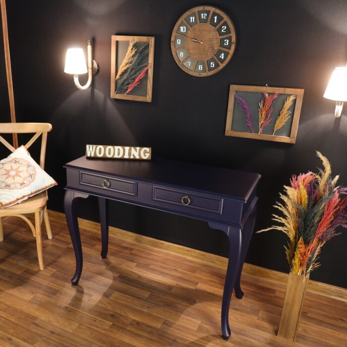 Wooding 110 Cm Çekmeceli Masif Lacivert Dresuar