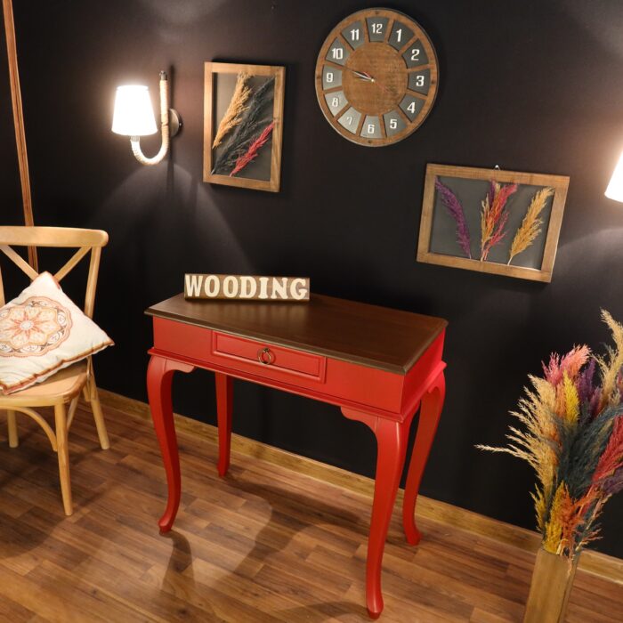 Wooding 90 Cm Çekmeceli Masif Kırmızı Ceviz Dresuar