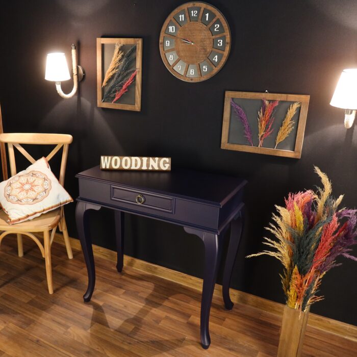 Wooding 90 Cm Çekmeceli Masif Lacivert Dresuar